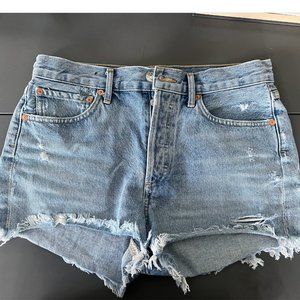 Agolde denim jean shorts